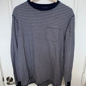 Blue/White Striped Goodfellow & Co Shirt - Mens L